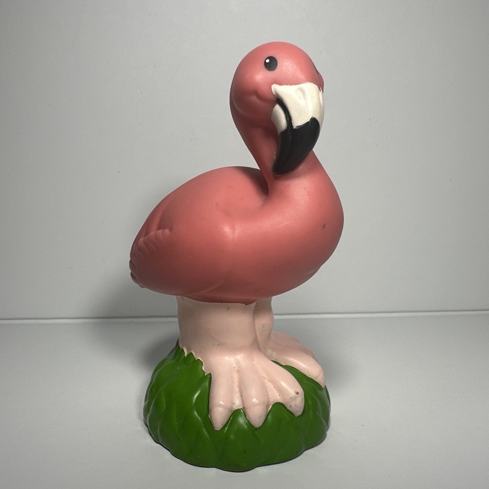 Fisher Price Little People Zoo Talkers Bird Pink Flamingo Animal Figure 2011